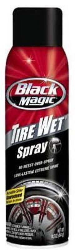 Black Magic 14.5 OZ Aerosol Tire Wet Long Lasting Extreme Shine Mo Mes, Each