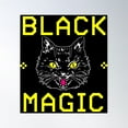 thumbnail image 1 of Black Magic Cat Poster Wall Art, Modern Wall Decor For Living Room Bedroom, 12x18 UNFRAMED, 1 of 3