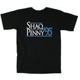 thumbnail image 1 of Black Magic Shaq Shaquille O'Neal Penny Hardaway 1995 T-shirt YOUTH MEDIUM, 1 of 1