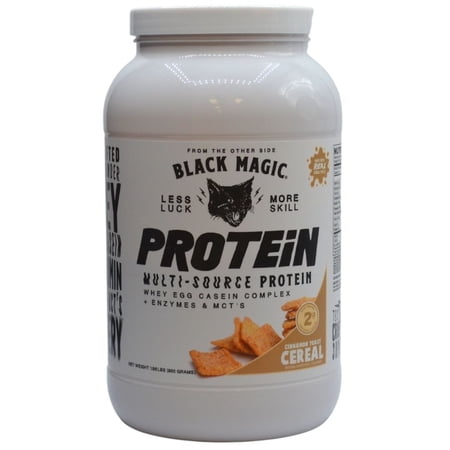 Black Magic Supply Handcrafted Multi- Source Protein Powder, 2 lbs – Cinnamon Toast Cereal