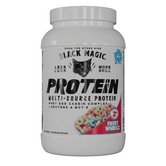 Black Magic Supply Handcrafted Multi- Source Protein Powder, 2 lbs – Fruit Whirls