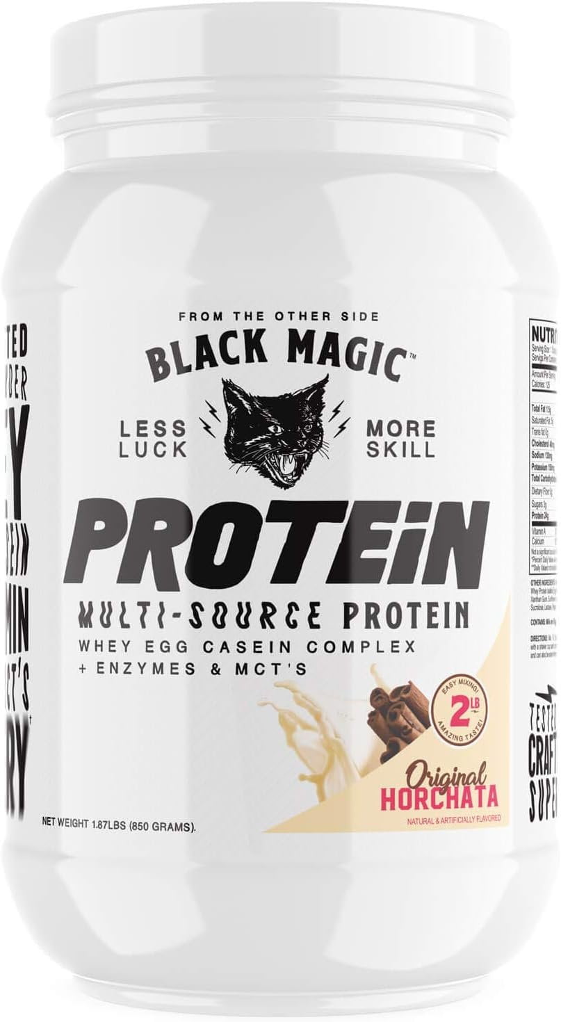 Black Magic Supply Handcrafted Multi- Source Protein Powder – Original  Horchata - 2 lbs - Walmart.com