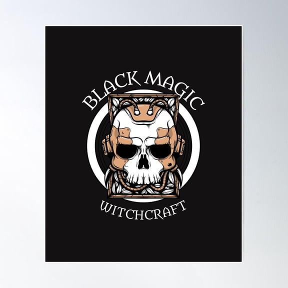 Black Magic Witchcraft Poster Wall Art, Modern Wall Decor For Living Room Bedroom, 8x12 UNFRAMED