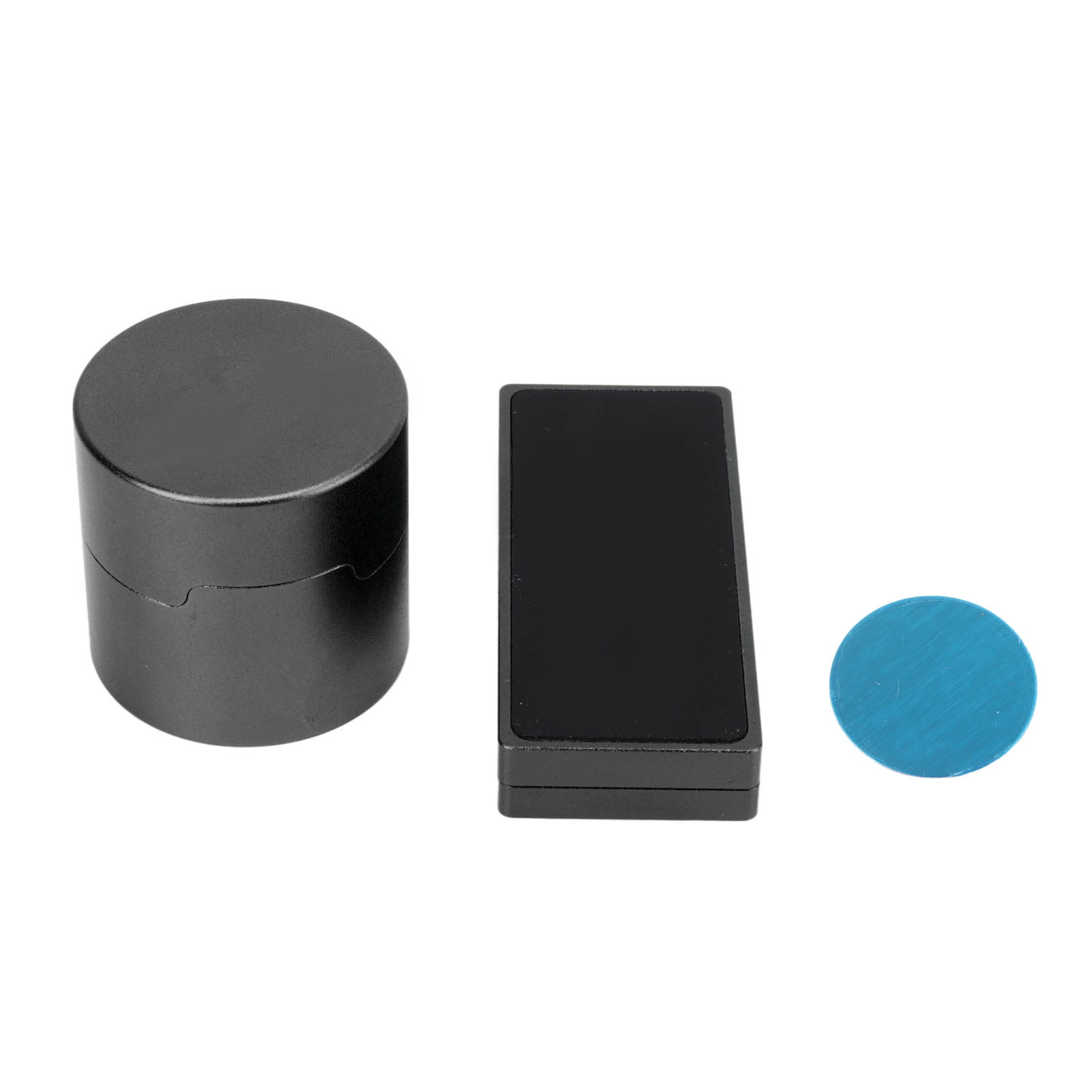 Black Billiard Chalk Holder Portable Aluminium Alloy Round