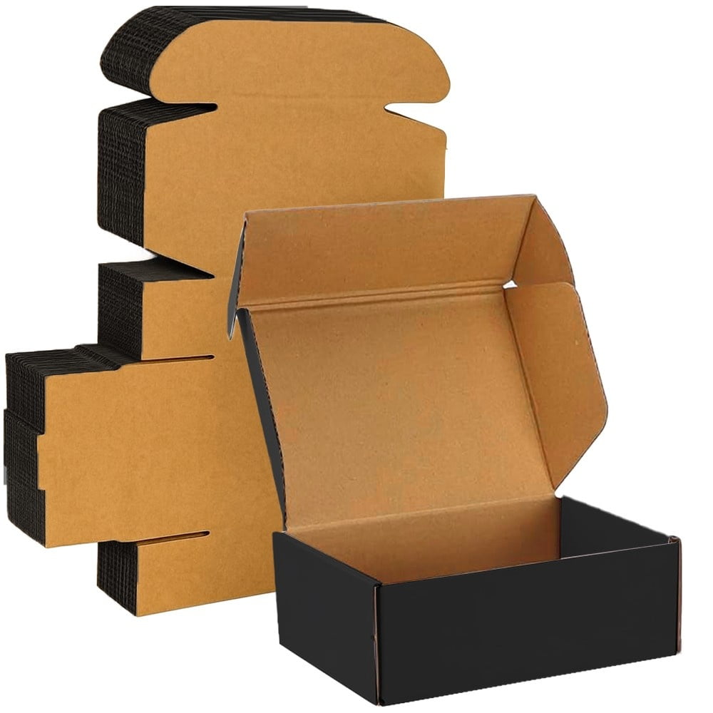 Ucanpack Corrugated Mailer Box Packing Supplies For Moving Black (Kraft ...