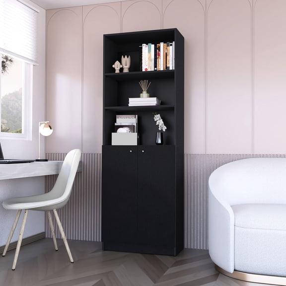Black Main Hue - Spacious Shelving Units - Gallery - Functional and Attractive