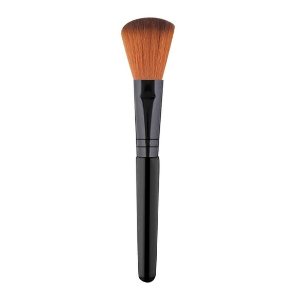 Black Makeup Brush Loose Powder Functional High Gloss Foundation Shaping Fiber Brush for Beginners
