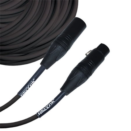 Black Male To Female XLR Microphone Cable - 175 Ft Long
