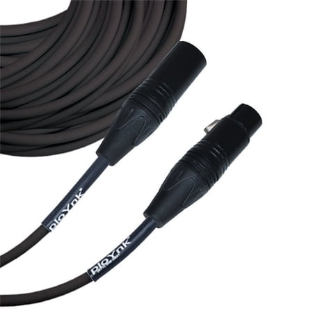Black Male To Female XLR Microphone Cable - 75 Ft Long
