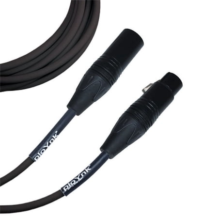 Black Male To Female XLR Microphone Cable - 8 Ft Long