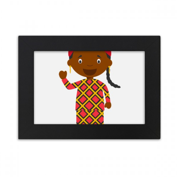Black Mali Cartoon Art Deco Fashion Desktop Photo Frame Ornaments Picture Art Painting