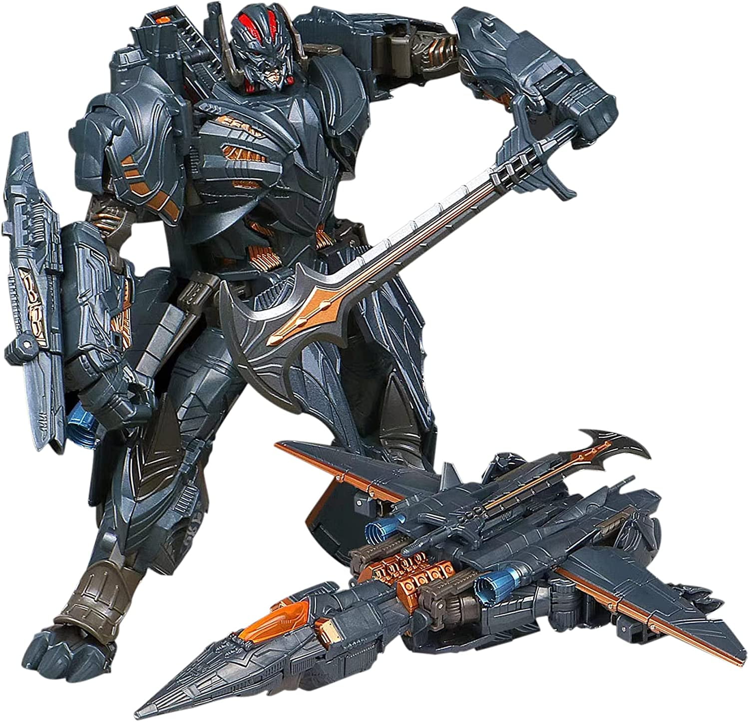 Black Mamba 7.4 Inch Deformation Alloy Car Robot Action Figure, Manual Assemble Model Kit, Movie 5 Collectible Desktop Decoration Gift