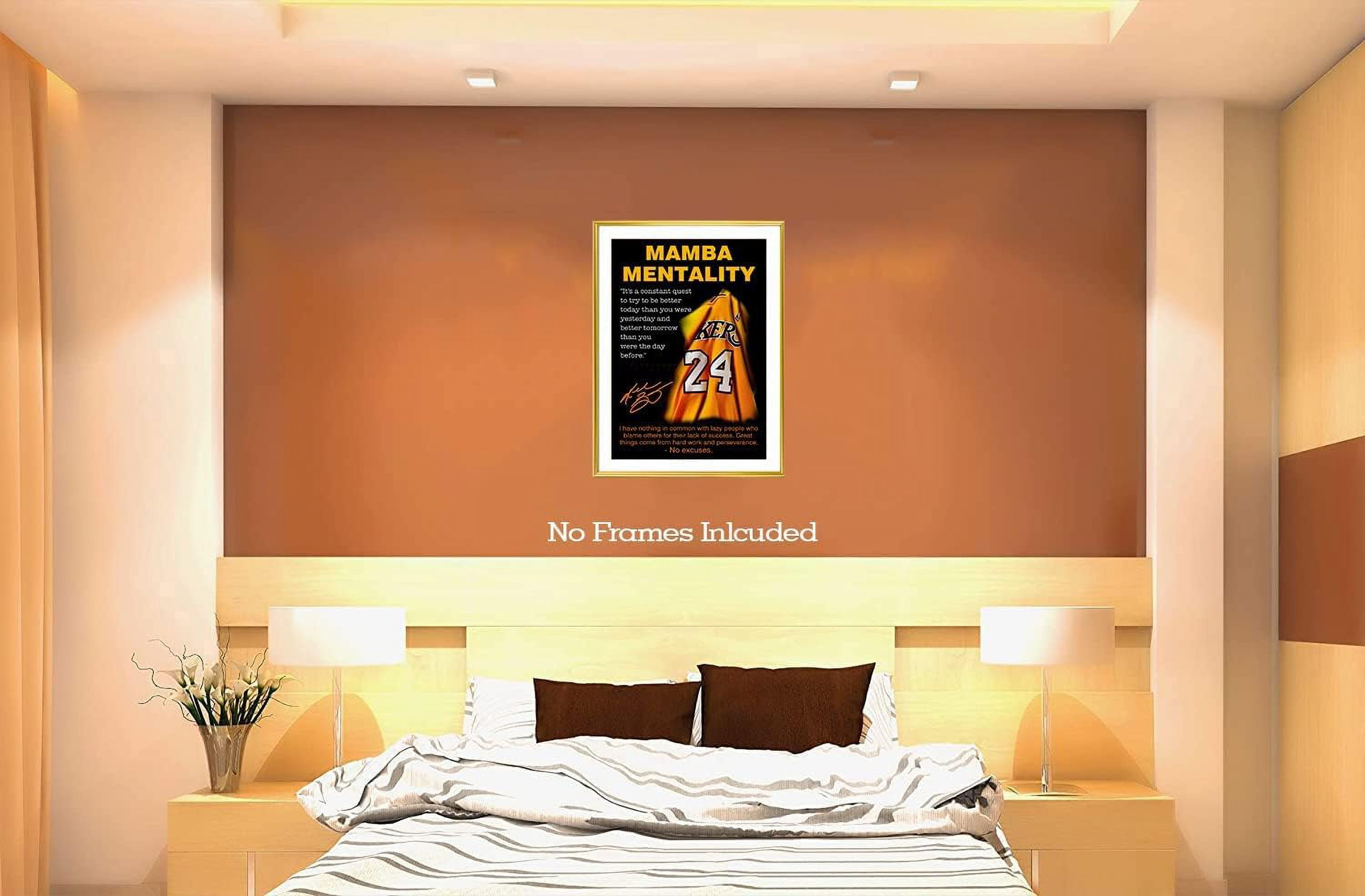 Black Mamba Motivational Quote Jersey Canvas Poster