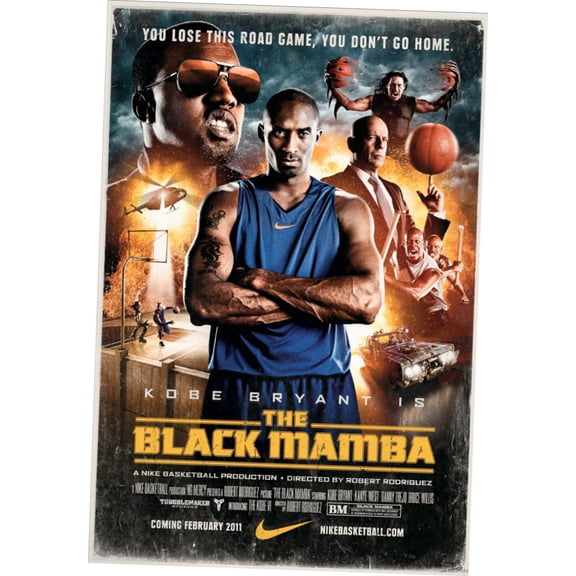 Black Mamba Poster Metal Sign 8Inx 12In Art Print On Metal 8x12 Square Adults Best Posters