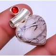 thumbnail image 1 of Black Manganese In Rhodonite - Colorado 925 Sterling Silver Pendant 1.33" P12, 1 of 2