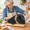 Ddark Bread Black Manual Adjustable Thickness Bread Slicer for Homemade Sourdough ...