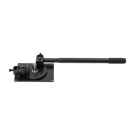 Black Manual Metal Rebar Bar Bender, Hand Operated Reinforcement Rod Bending Machine for Steel Copper Aluminum Iron Construction Work
