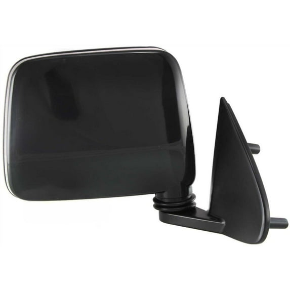 Black Manual Side View Mirror Passenger Right RH For Pathfinder D21 Truck