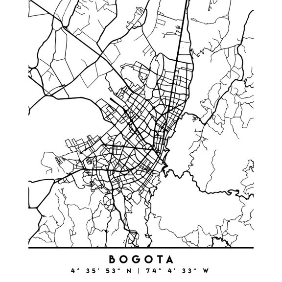 Black Maps 15 Poster Print - Emiliano Deificus (19 x 24)