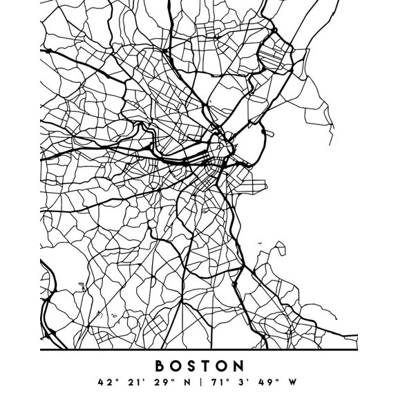 Black Maps 16 Poster Print - Emiliano Deificus (19 x 24)
