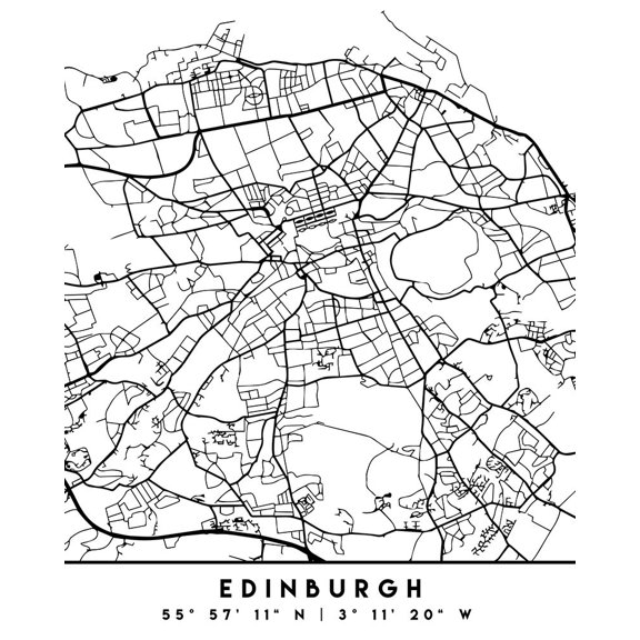 Black Maps 29 Poster Print - Emiliano Deificus (19 x 24)