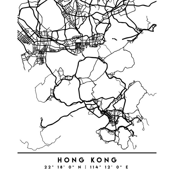 Black Maps 32 Poster Print - Emiliano Deificus (19 x 24)