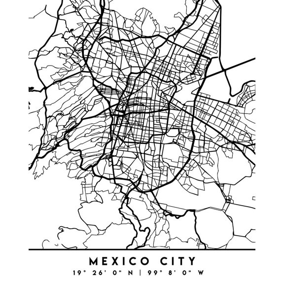 Black Maps 52 Poster Print - Emiliano Deificus (19 x 24)