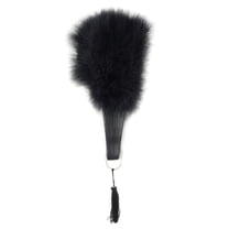 Zucker Marabou Feather Fan - 11 - 20" - Black