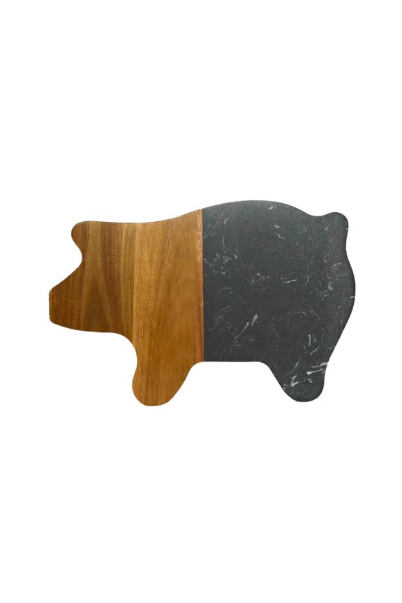 Black Marble/Acacia Wood Pig Board