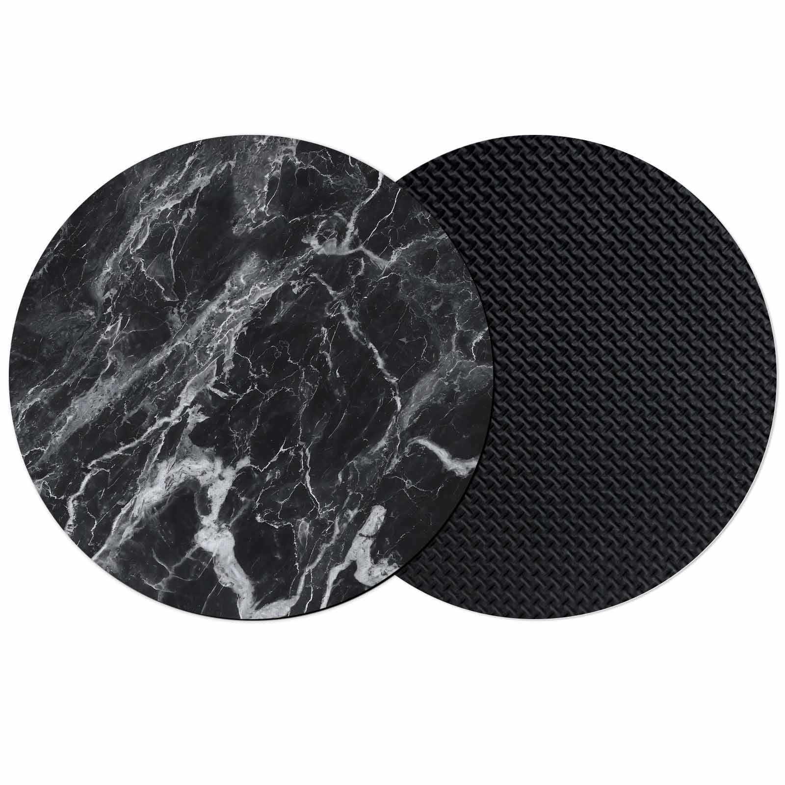Black Marble Coasters Set of 2, Absorbent Coasters for Drinks, Vintage ...