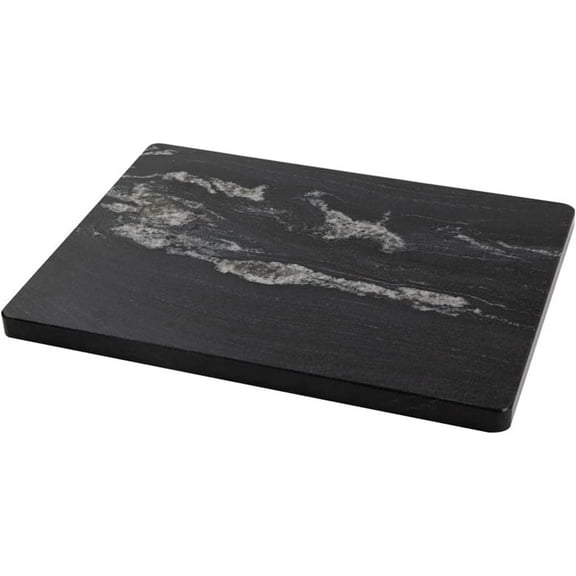 Black Marble Cutting Board 16 Inch L x 12 Inch W with Non-Slip Feet