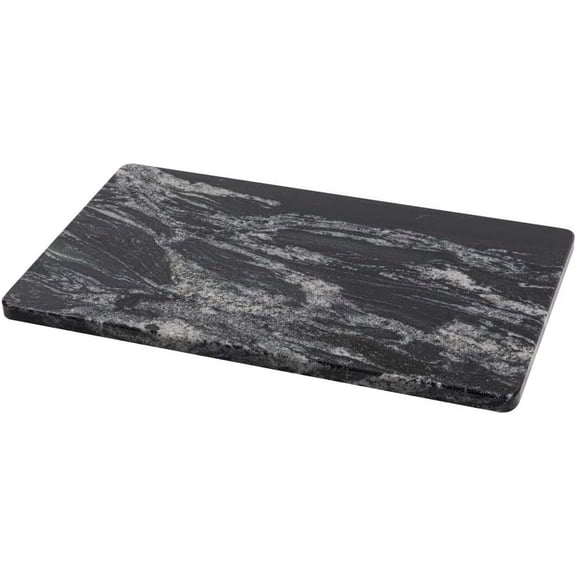 Black Marble Cutting Board 20 Inch L x 12 Inch W with Non-Slip Feet