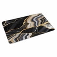 thumbnail image 1 of Black Marble Doormat Outdoor Entrance 24"x36", Grey Gold Texture Vintage Farmhouse Art Absorb Moisture Dirt Door Mats, Non-Slip Rubber Backing Floor Mats Indoor, Low-Profile Front Door Rugs, 1 of 9