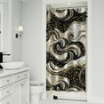 thumbnail image 1 of Black Marble Gold Dot Pattern Shower Curtain 36"x72" ,Bathroom Decorative Shower Curtains Set with 12 Hooks,Modern Waterproof Washable Shower Curtain, 1 of 6