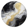 thumbnail image 1 of Black Marble Gold Line Pattern Round Fitted Tablecloth with Elastic Edge,Dining Table Cover Waterproof,Outdoor Round Tablecloth for Camping,Dining,Indoor and Outdoor, 1 of 7