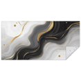 thumbnail image 1 of Black Marble Gold Wave Pattern Rectangle Tablecloth 60"x120",Waterproof Polyester Rectangle Table Cloth, Wipeable Spillproof Polyester Tablecloth for Dining, Camping, Indoor and Outdoor, 1 of 6