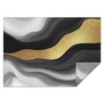 thumbnail image 1 of Black Marble Gold Wave Pattern Rectangle Tablecloth 60"x84",Waterproof Polyester Rectangle Table Cloth, Wipeable Spillproof Polyester Tablecloth for Dining, Camping, Indoor and Outdoor, 1 of 5