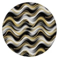 thumbnail image 1 of Black Marble Gold Wave Pattern Round Fitted Tablecloth with Elastic Edge,Dining Table Cover Waterproof,Outdoor Round Tablecloth for Camping,Dining,Indoor and Outdoor, 1 of 7