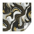 thumbnail image 1 of Black Marble Gold Wave Pattern Square Tablecloth,Waterproof Square Table Cover,Wipeable Spillproof Washable Table Cover for Home Kitchen Party Decor 52"x52"(132x132cm), 1 of 6