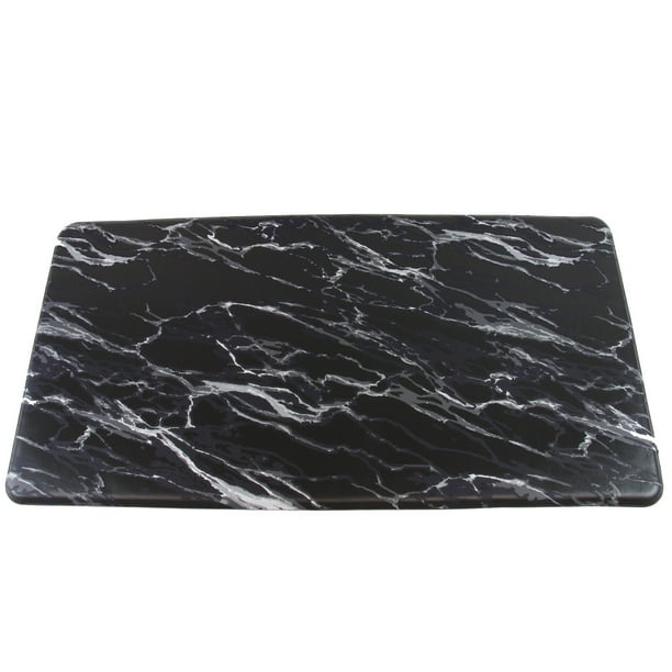 Black Marble Kitchen Mat