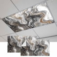 thumbnail image 1 of Black Marble Magnetic Fluorescent Light Covers for Ceiling Lights 2x4Ft, Retro Chic Abstract Mottled Texture Art Office Classroom Kitchen Drop Ceiling Light Covers Lighting Filters Shade Panel 2Packs, 1 of 9