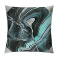 thumbnail image 1 of Black Marble Throw Pillow Covers , Blue Crack Grey Pillow Covers, Gray Abstract Marbling Metallic Texture Cushion Covers, Geometric Boho Hippie Fluid Decorative Pillow Covers, 1 of 5