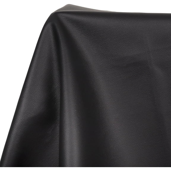 Black Marine Vinyl Fabric: 54"x72" Faux Leather for Boat Seats | Grain Vinyl Leather for DIY Upholstery ATV Seat Car Sofa - Waterproof & UV Resistant with 4 Way Stretch Leather Repair Kit