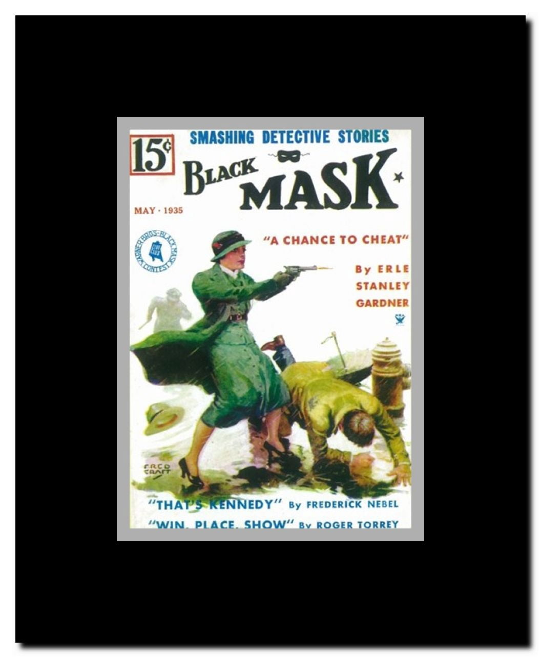 Black Mask (Pulp) Framed Movie Poster