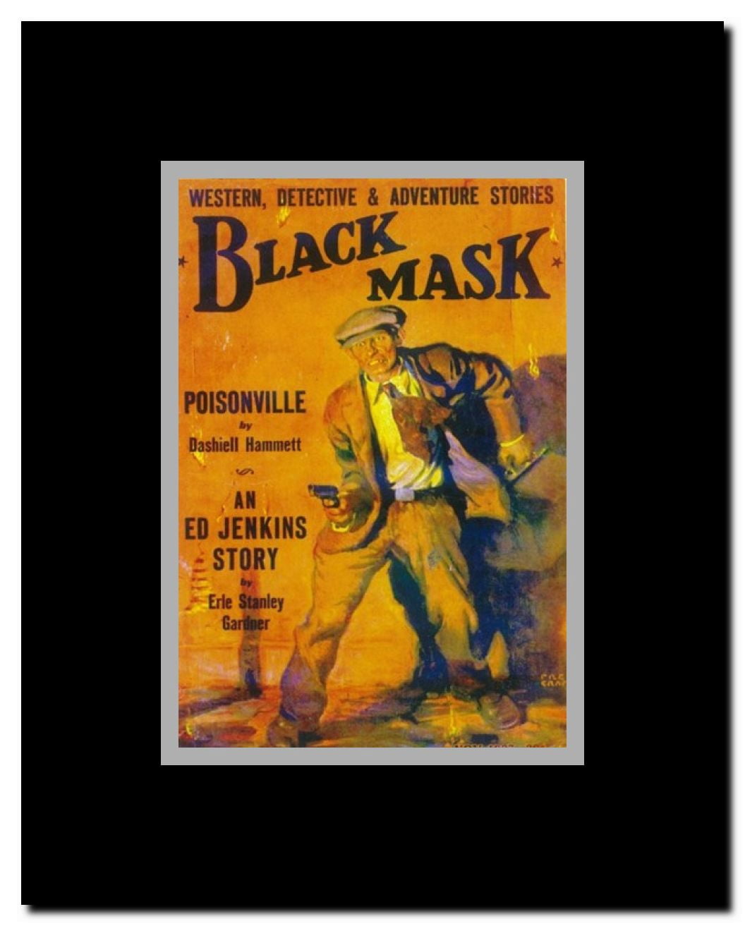 Black Mask (Pulp) Framed Movie Poster