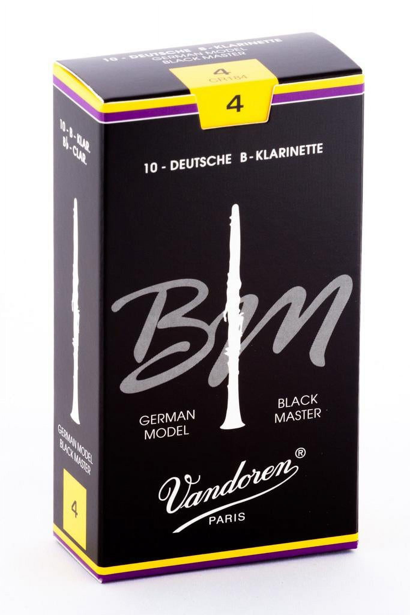 Black Master Bb Clarinet Reeds, Box of 10 (4)