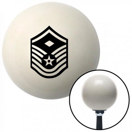 Black Master Sergeant First Sergeant Ivory Shift Knob with M16 x 1.5 Insert Shifter Brody