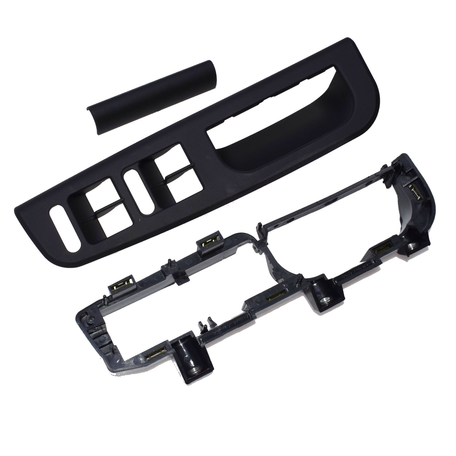 Black master windows switch bezel trim bracket for vw jetta golf bora