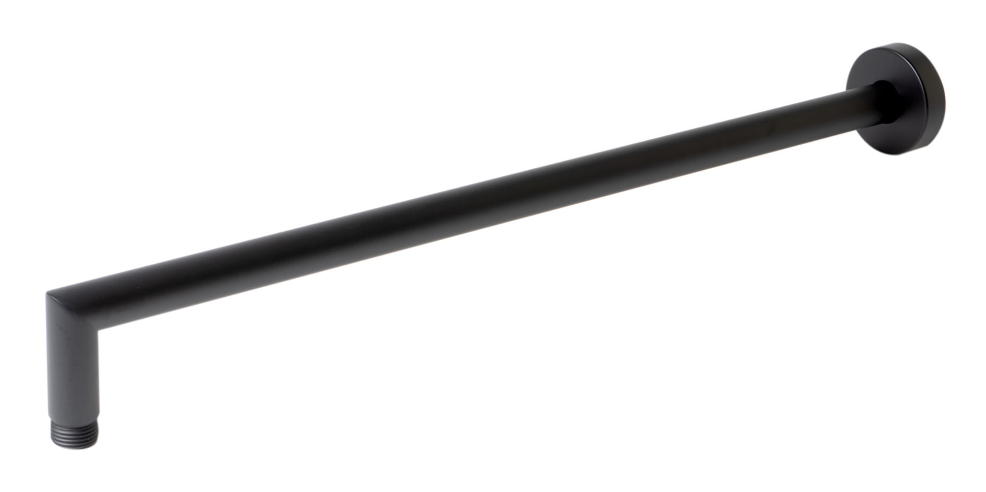 Black Matte 20" Round Wall Mounted Shower Arm