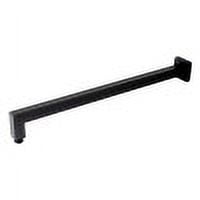 Black Matte 20" Square Wall Shower Arm